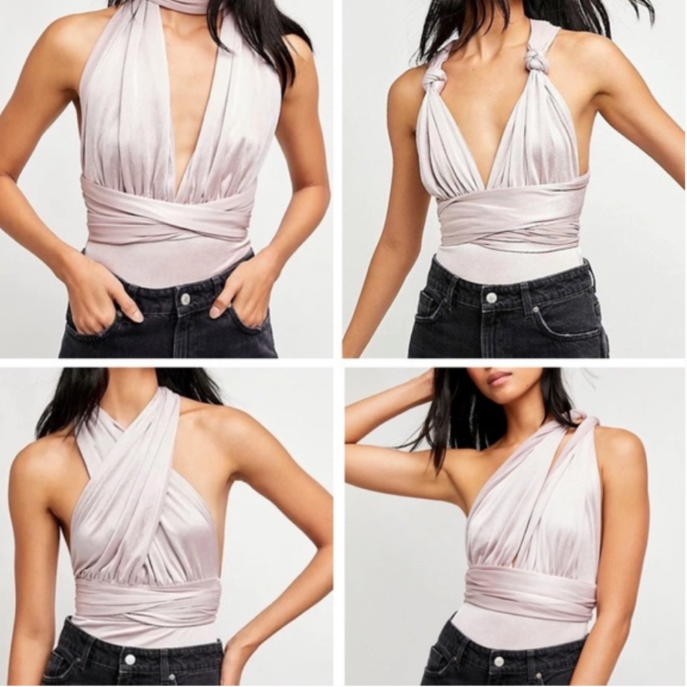 Free People 100 Ways Convertible Bodysuit in Daytime Fireworks Size: XS